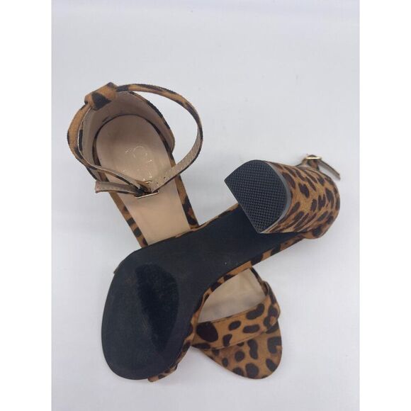 YOKI Carrison Women Faux Suede Leopard Print Block Heel Size 7.5 - Picture 6 of 7